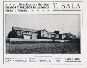 Publicidad de la empresa Tecla Sala en la Barcelona artística e Industrial (1916)
