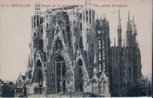 Barcelona. Temple de la Sagrada Família (començat el 1882)