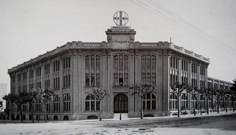 historia de empresa edificio Bayer